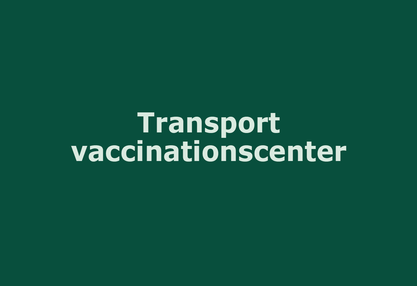 Illustration - transport vaccinationscenter